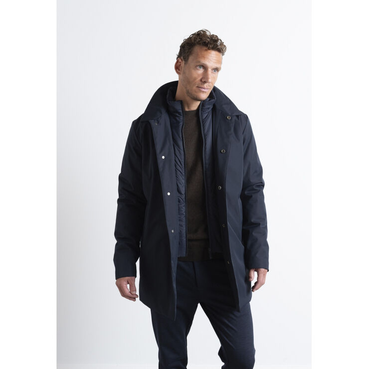 Clean Cut Copenhagen Blake Mix Coat Dark navy