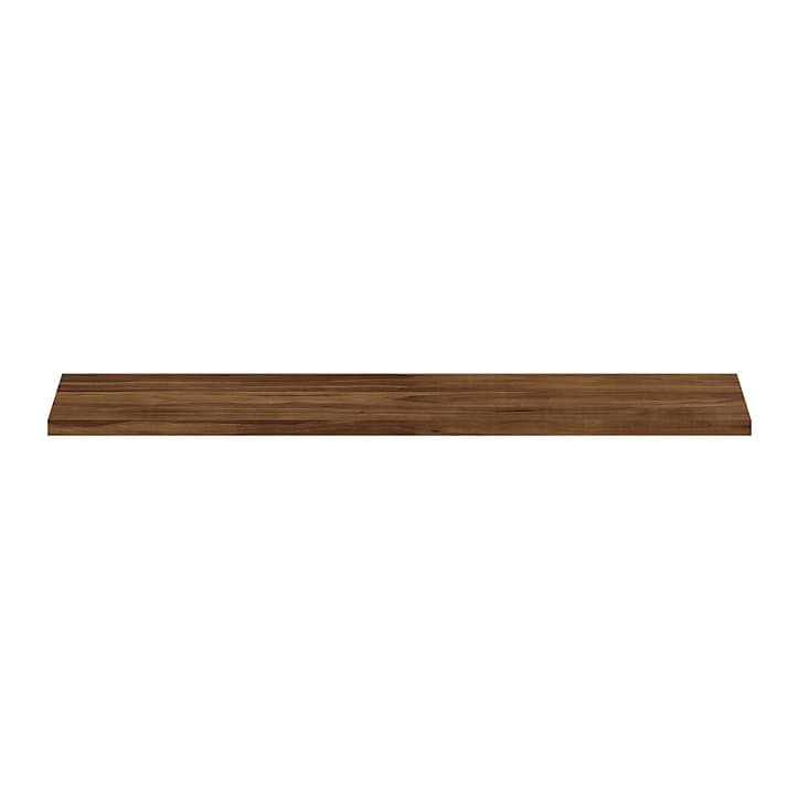 Tablette murale GoodHome Rigga effet noyer L 80 cm