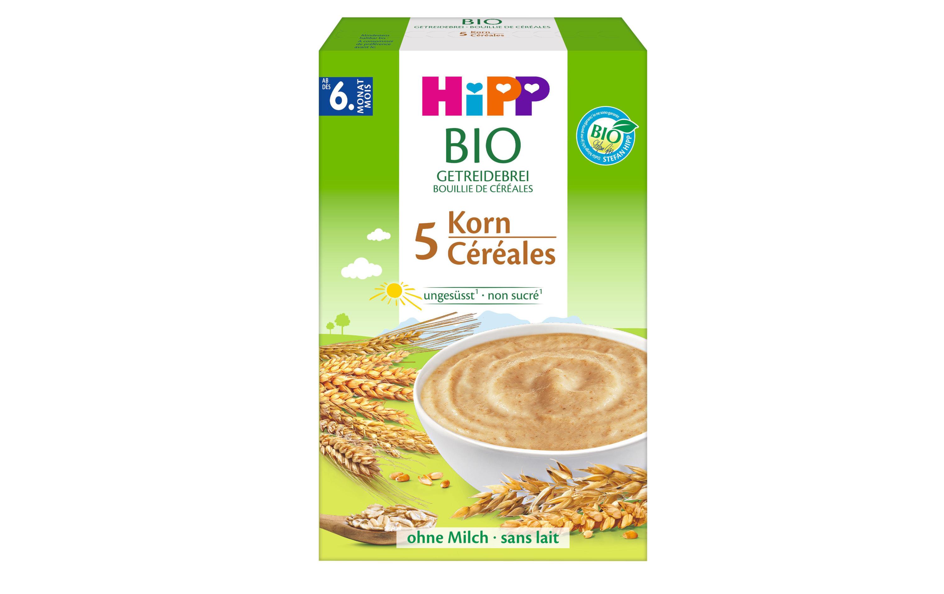 Getreidebrei Bio 5 Korn 200gBio-Getreidebrei, 5 Korn, 1 x 200g