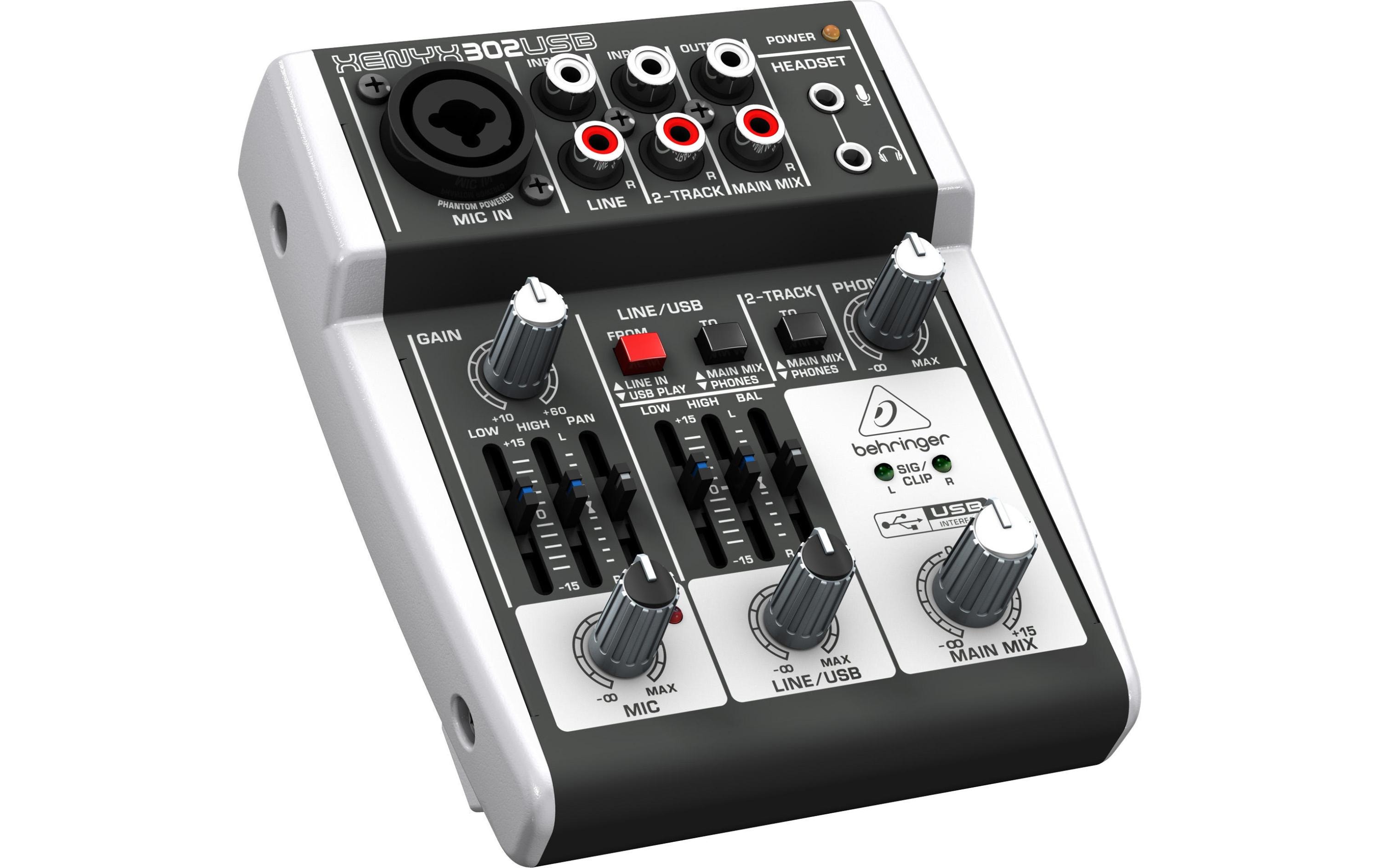 Mischpult Xenyx 302 USBMixer mit USB-Interface