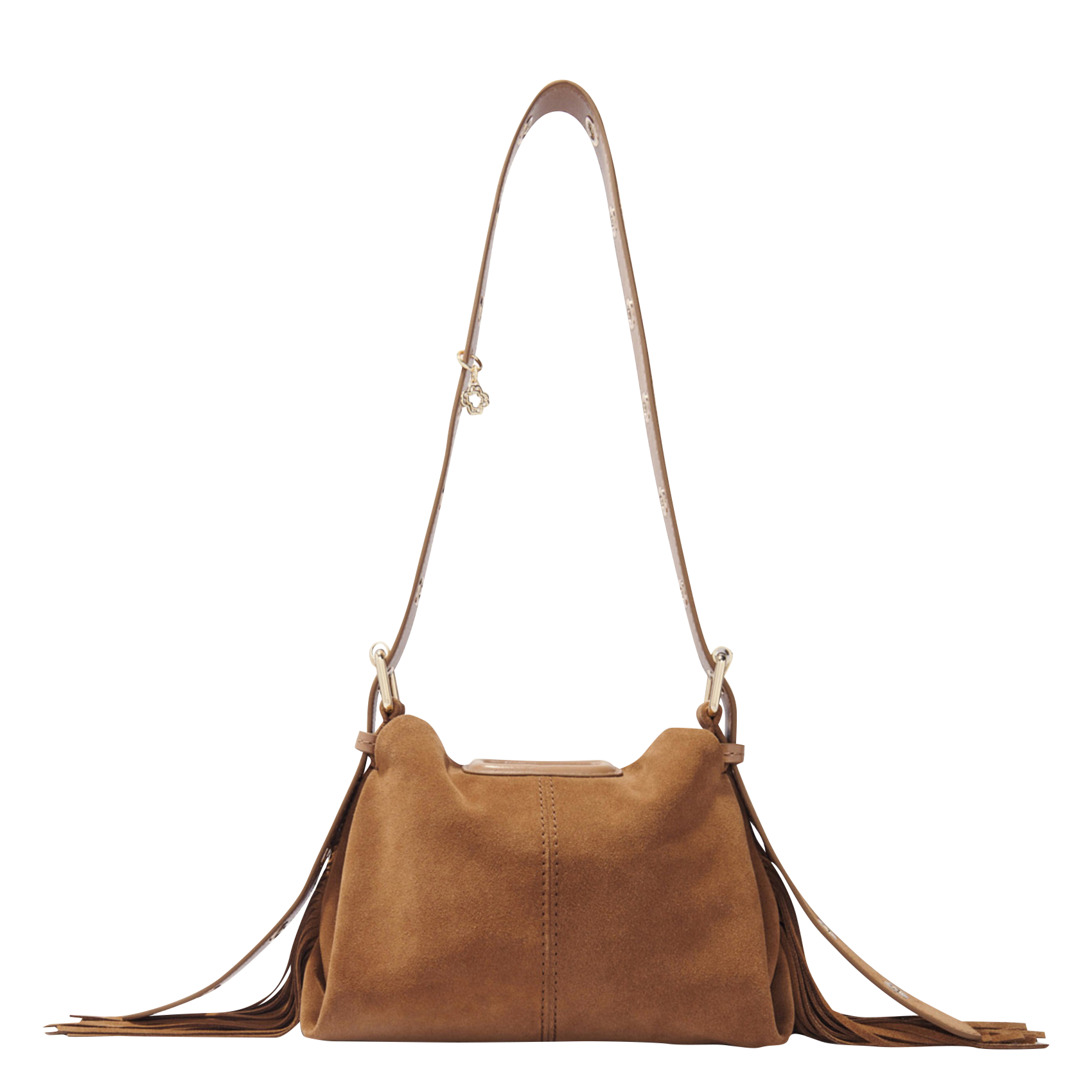 MISS M MINI - Sac bandoulière en cuir velours | Beige