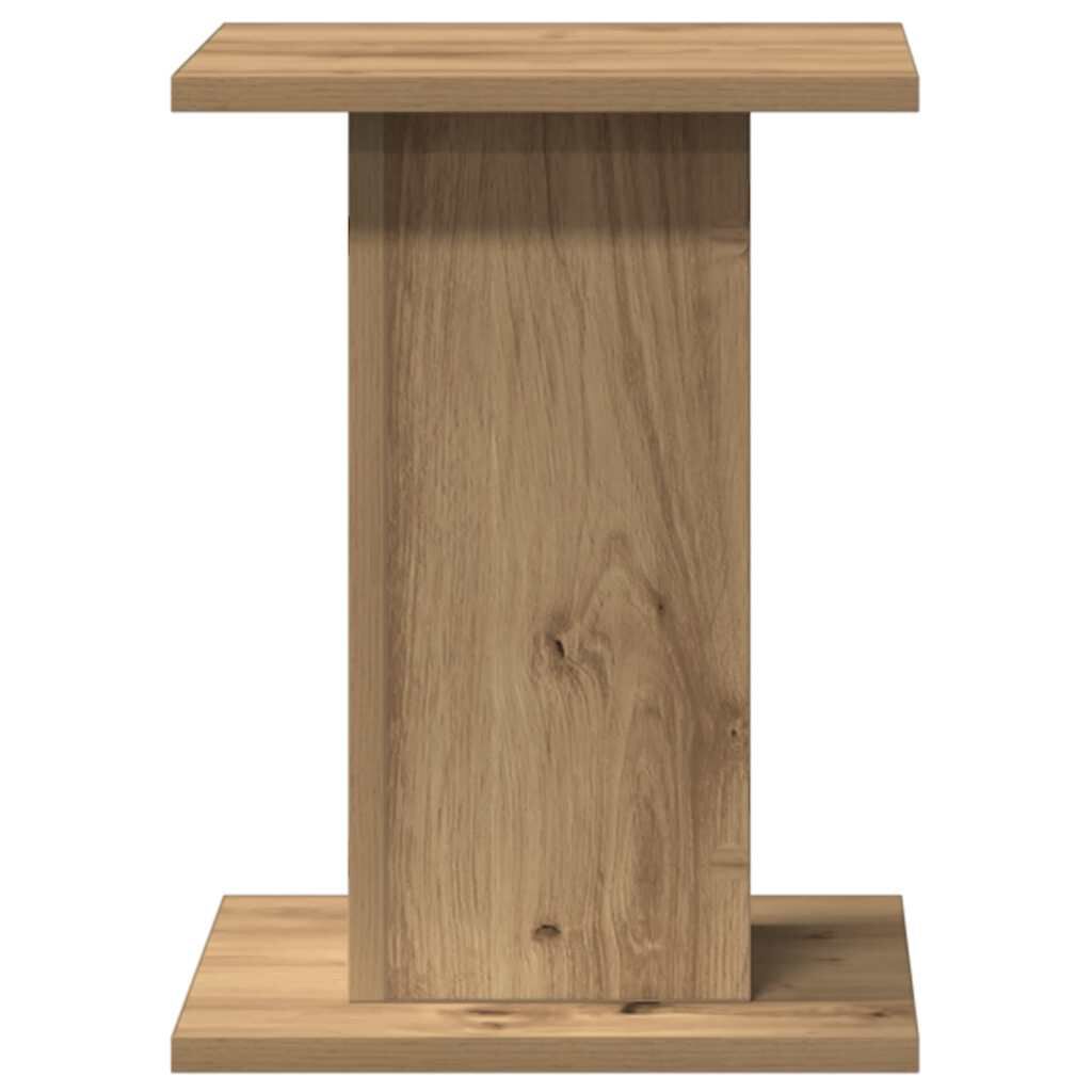 vidaXL Luidsprekerstandaards, 2 stuks, ambachtelijk eikenhout, 30x30x40 cm