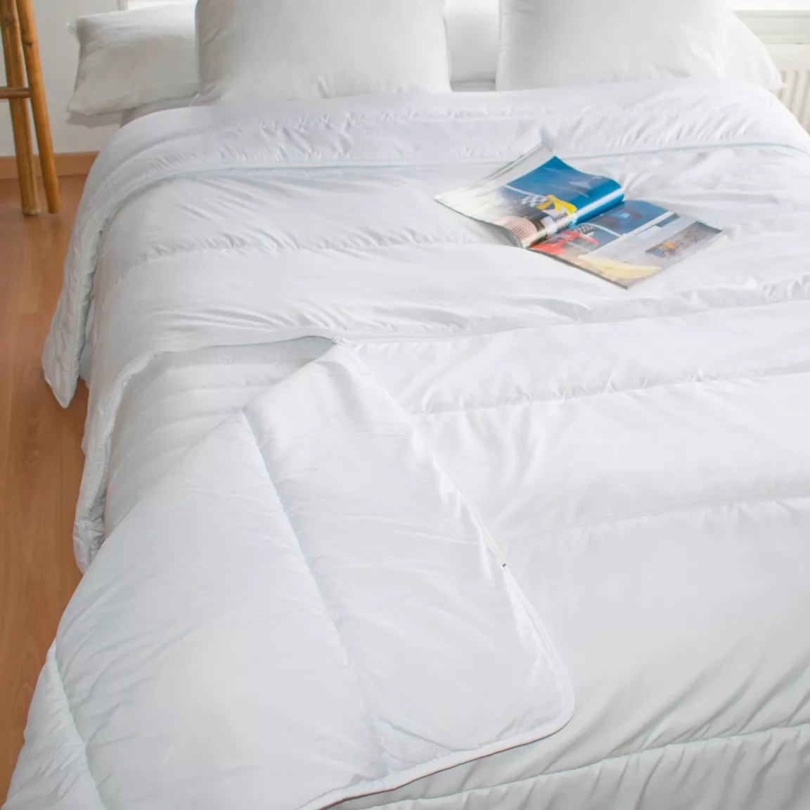 Couette Chaude (240 x 220 cm) Segmentable Blanche