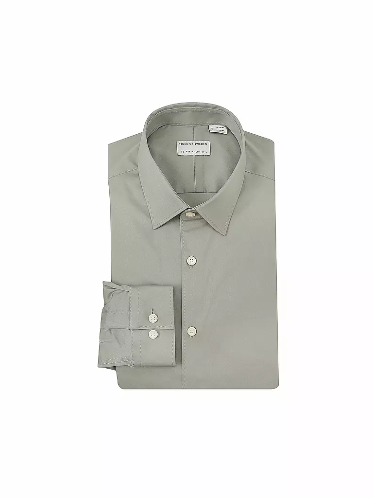 TIGER OF SWEDEN Hemd Extra Slim hellgrau