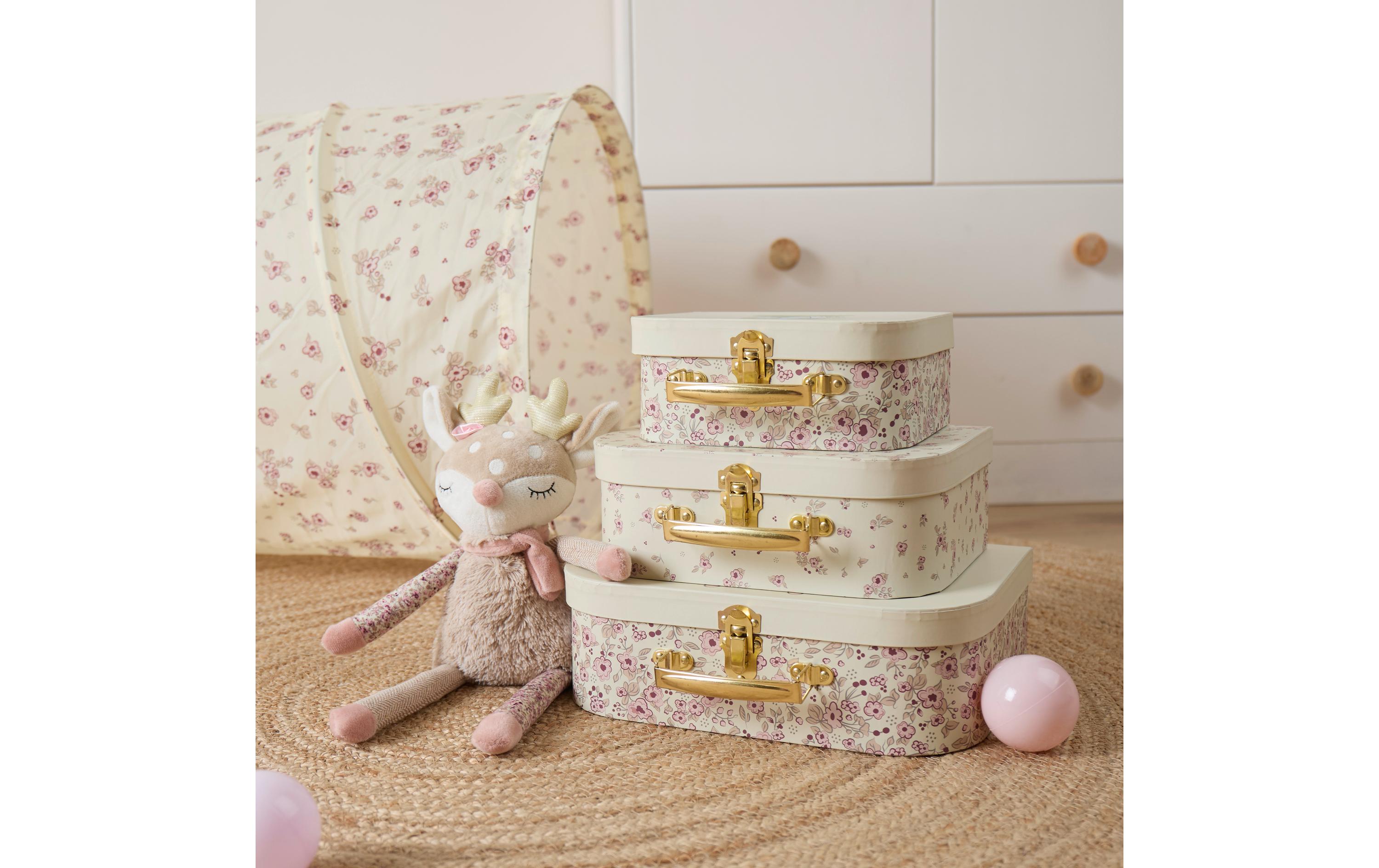 Spielzeugkoffer Ella vintage flowers 3er SetKofferset zum Aufbewahren von Spielzeugen