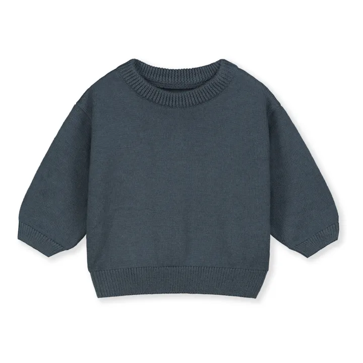 Gray Label Pull Fin Bébé | Bleu gris