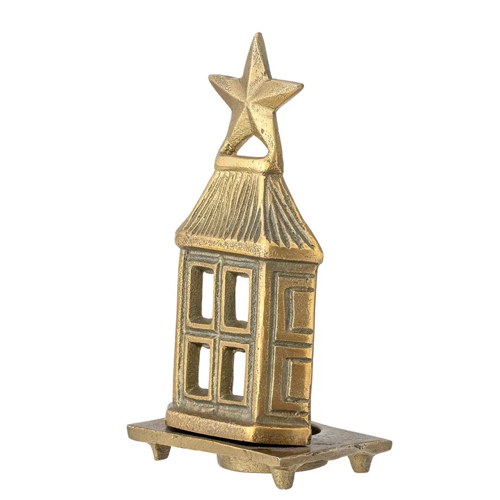Bloomingville - Crista Teelichthalter, L 9 x H 17 cm, gold