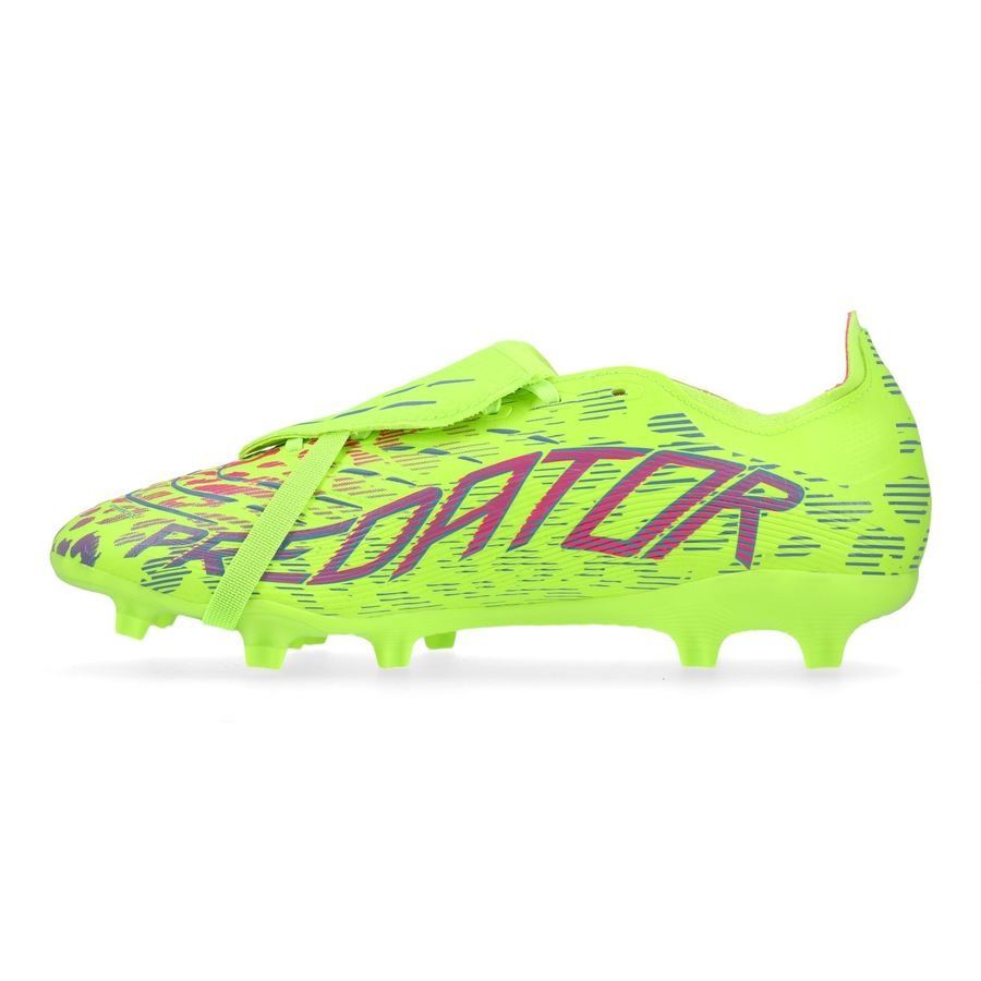 adidas Predator League Fold-over Tongue FG/AG Mystic Victory - Lucid Lemon/Lucid Pink/Blue Fusion