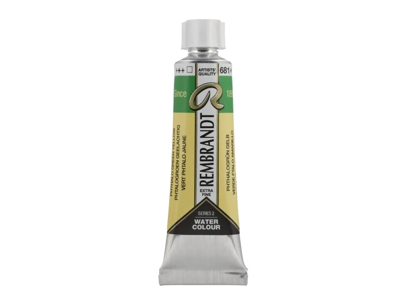 Rembrandt Watercolour Tube Phthalo Green Yellow 681