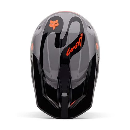 Casque cross Fox V1 EMOTION 2025 - Gris