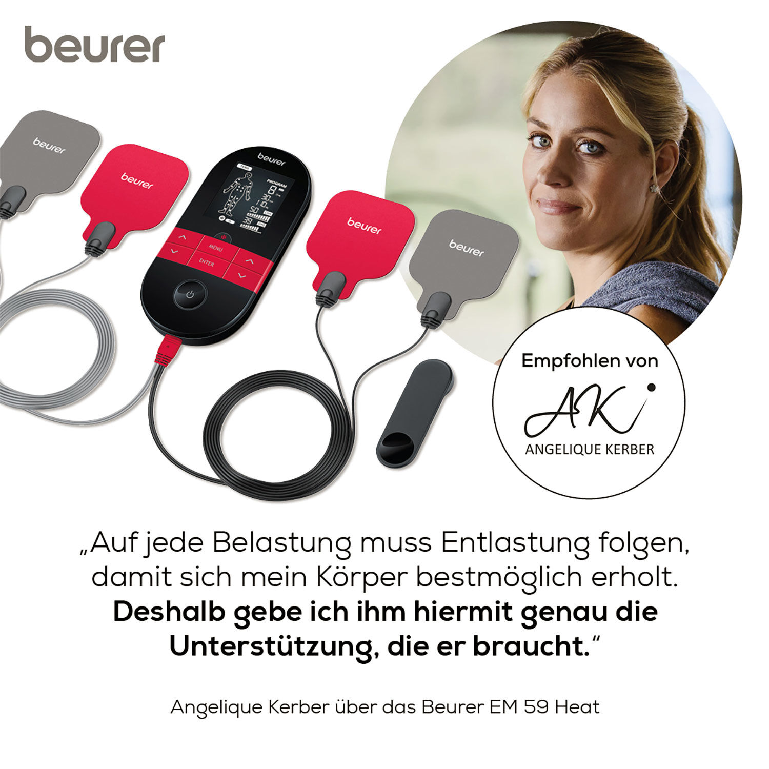 Beurer Digital-TENS/EMS mit Wärmefunktion