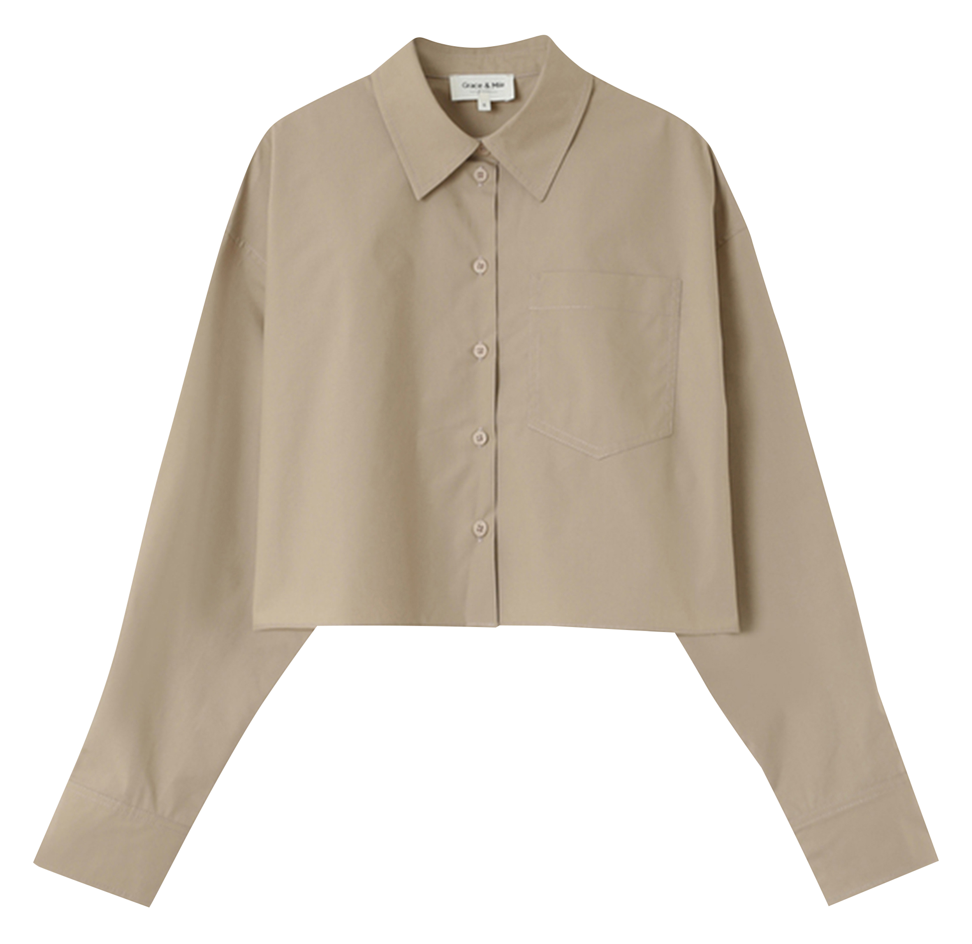 NIAMITA - Chemise court en coton | Beige