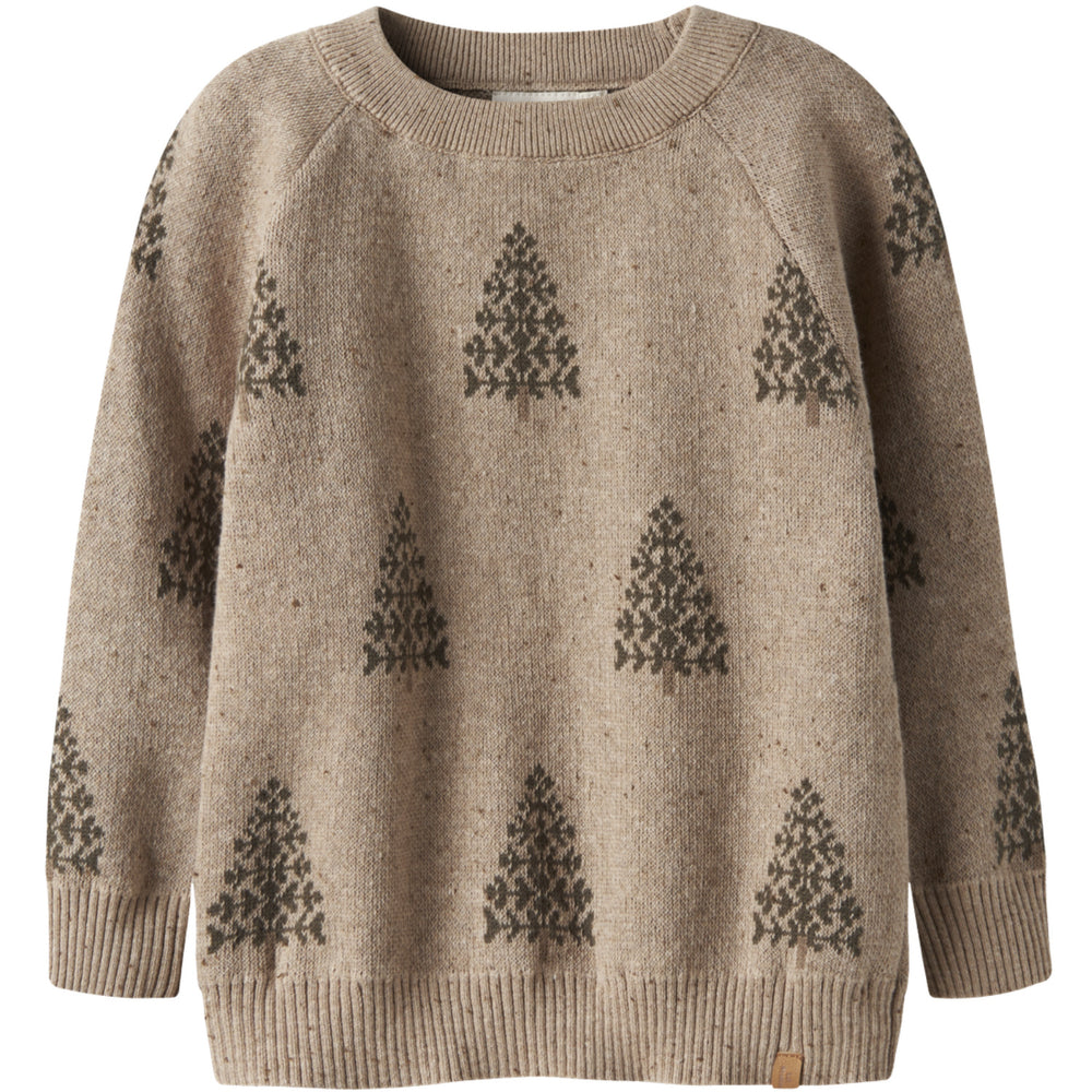 Køb Lil'Atelier Oxford Tan Nmngalto Bob Ls Strik Lil