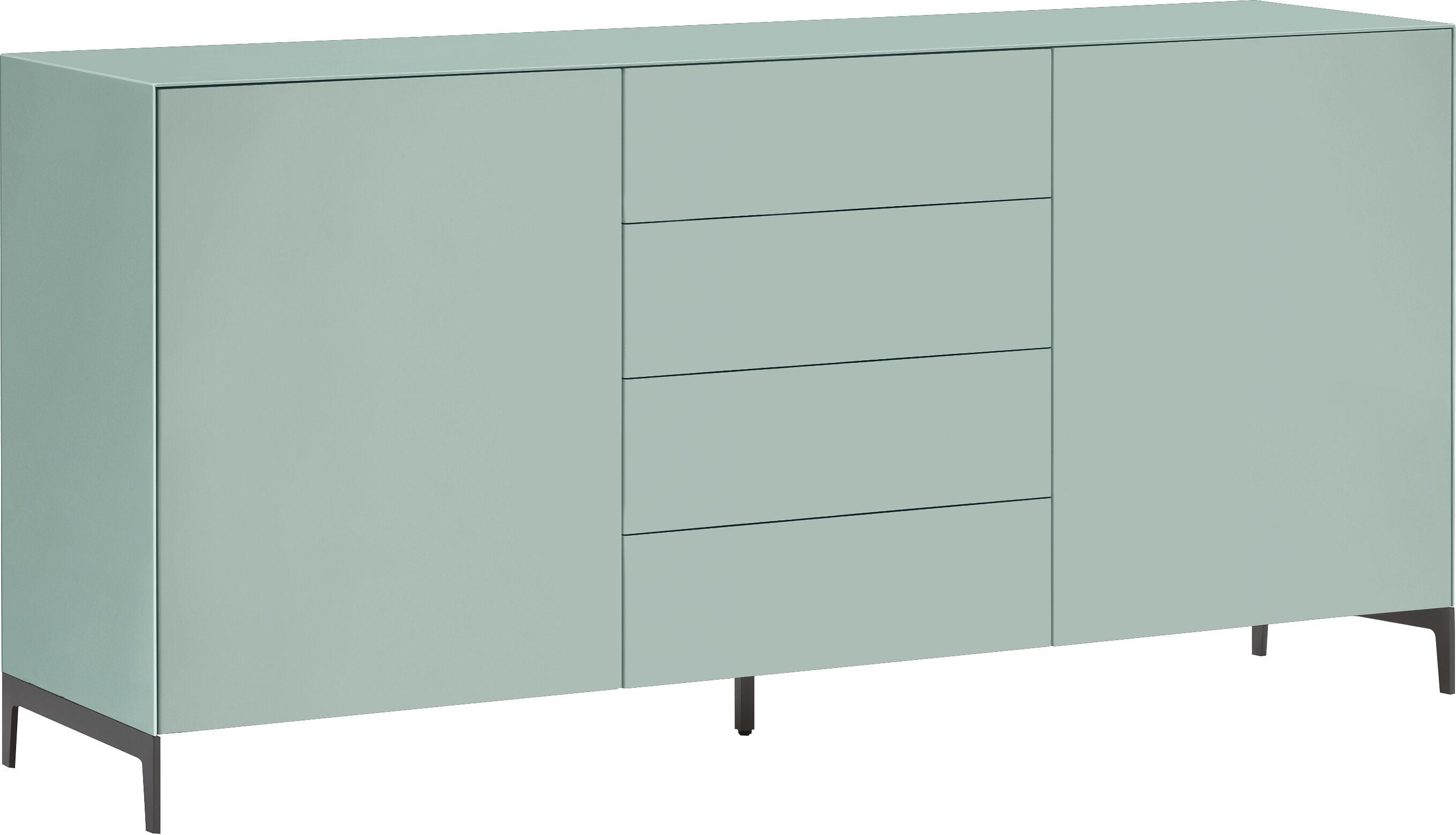 LUX Sideboard - Hellblau / B: 180.0 cm x T: 46.0 cm x H: 86.5 cm