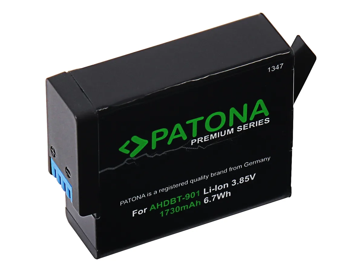 Premium GoPro Hero 12 / 11 / 10 / 9 Ersatz Akku Batterie 1730mAh (1347)