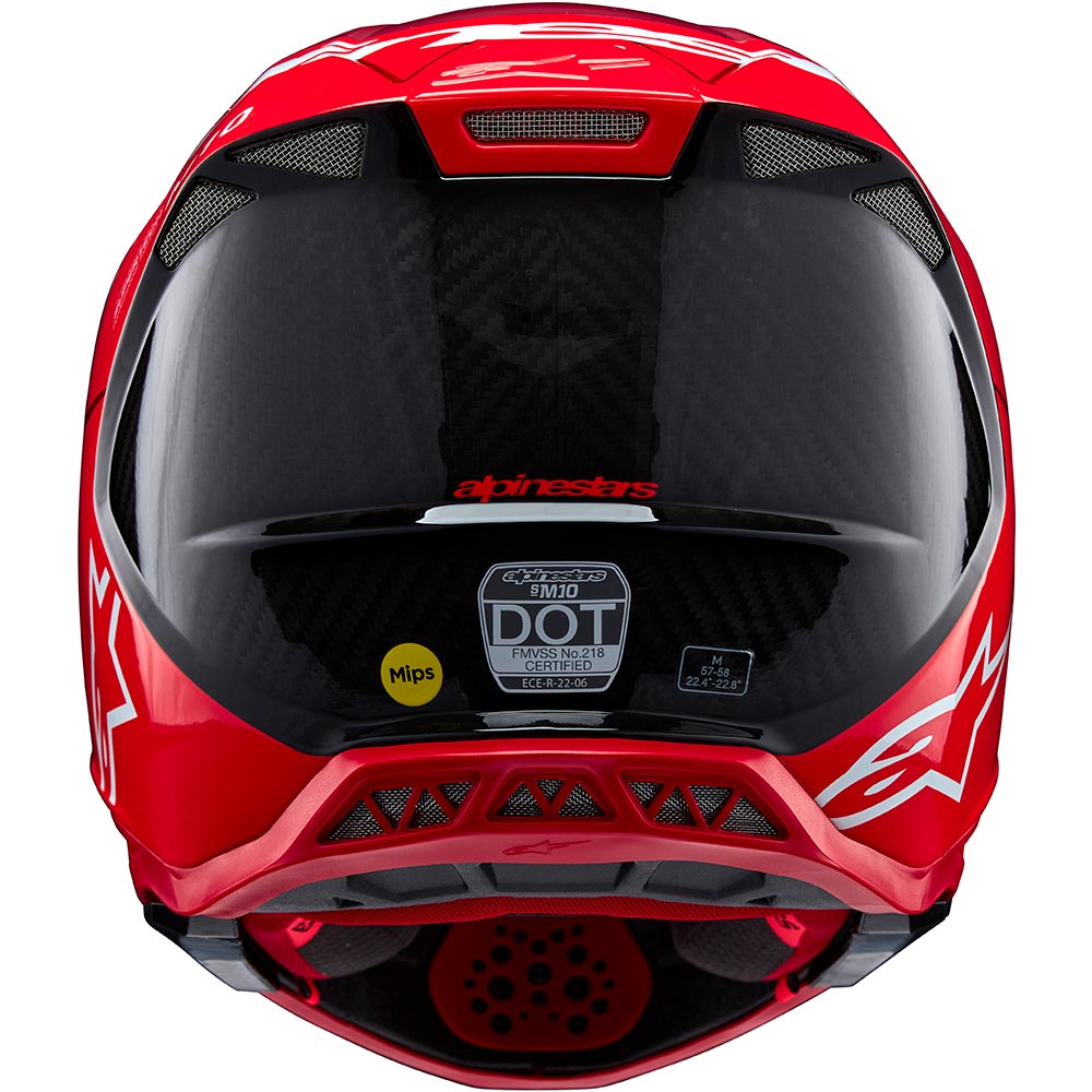 Alpinestars - Casque Supertech S-M10 Flood Rouge fluo / Mat / Brillant
