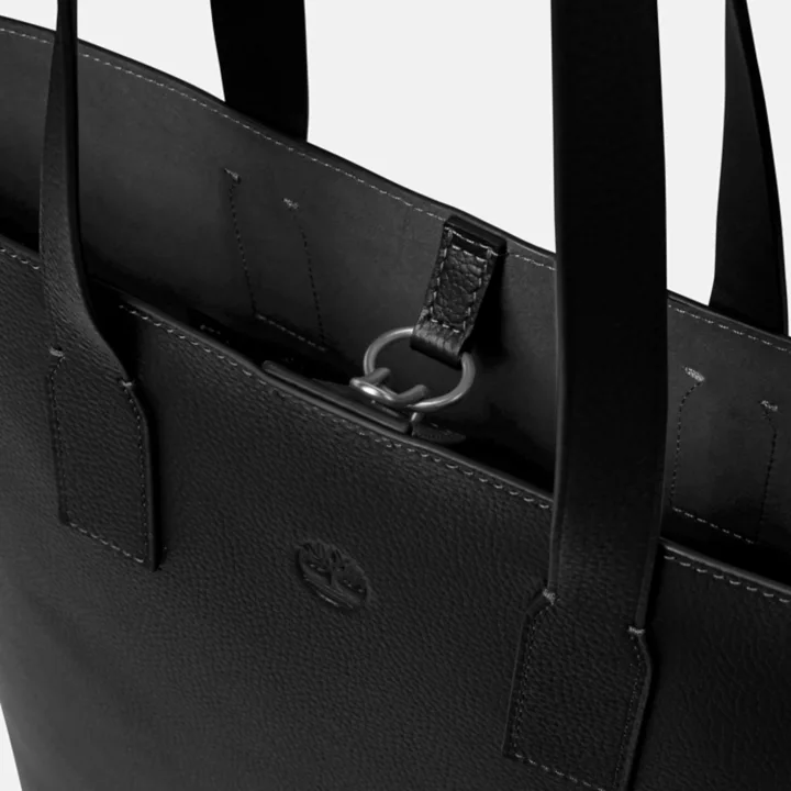 Cabas en cuir Tuckerman pour femme en noir