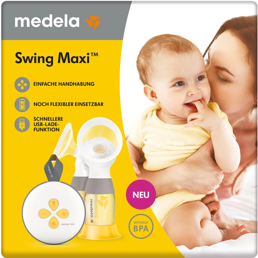 Medela Elektrische Doppel-Milchpumpe Swing Maxi - die neue Generation