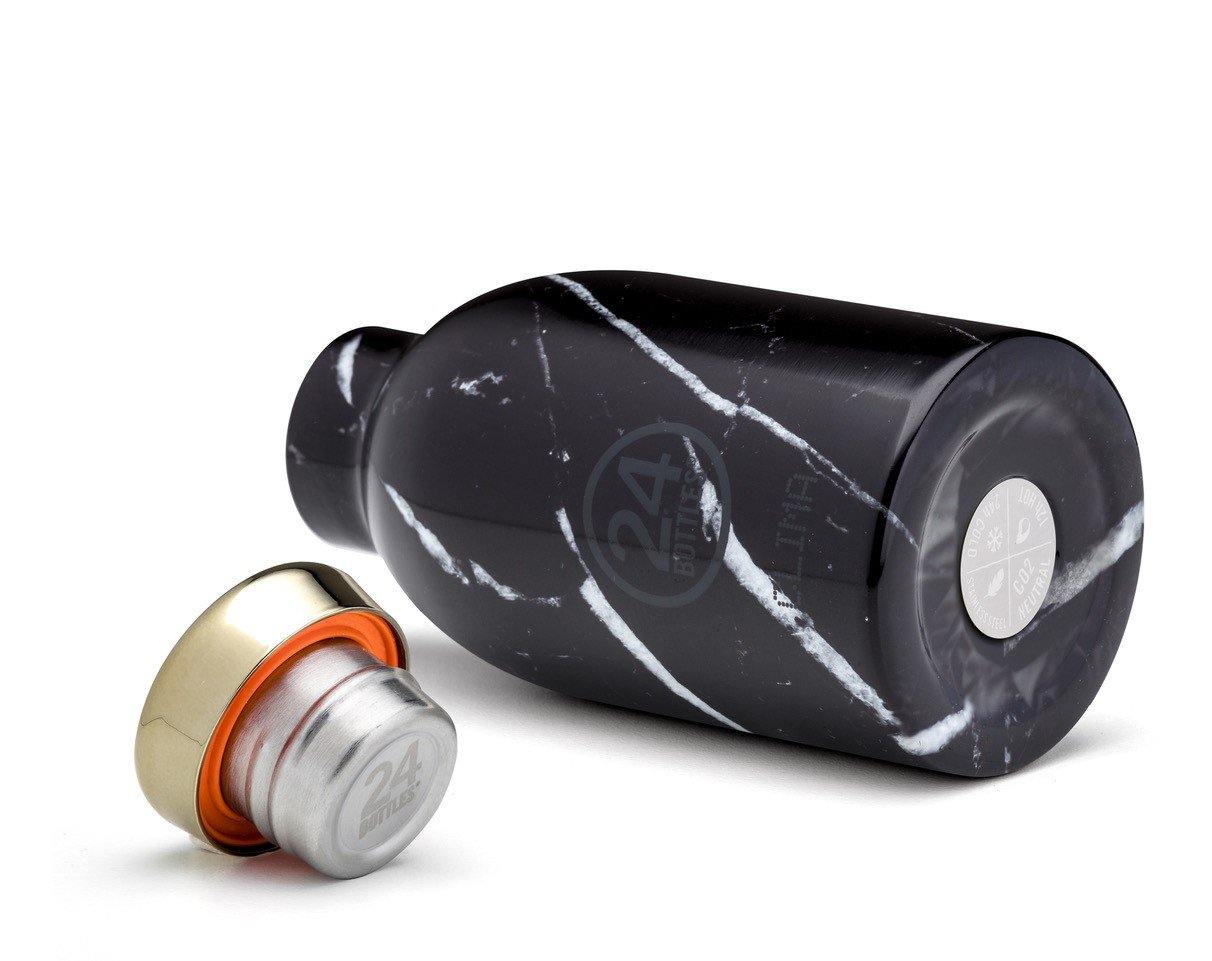 24Bottles  Clima flaske, Black marble  - 330 ml.