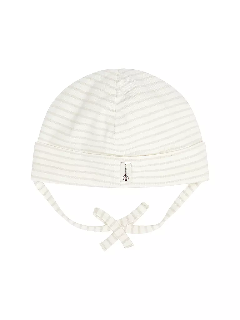 STEIFF Baby Mütze - Haube hellgrau