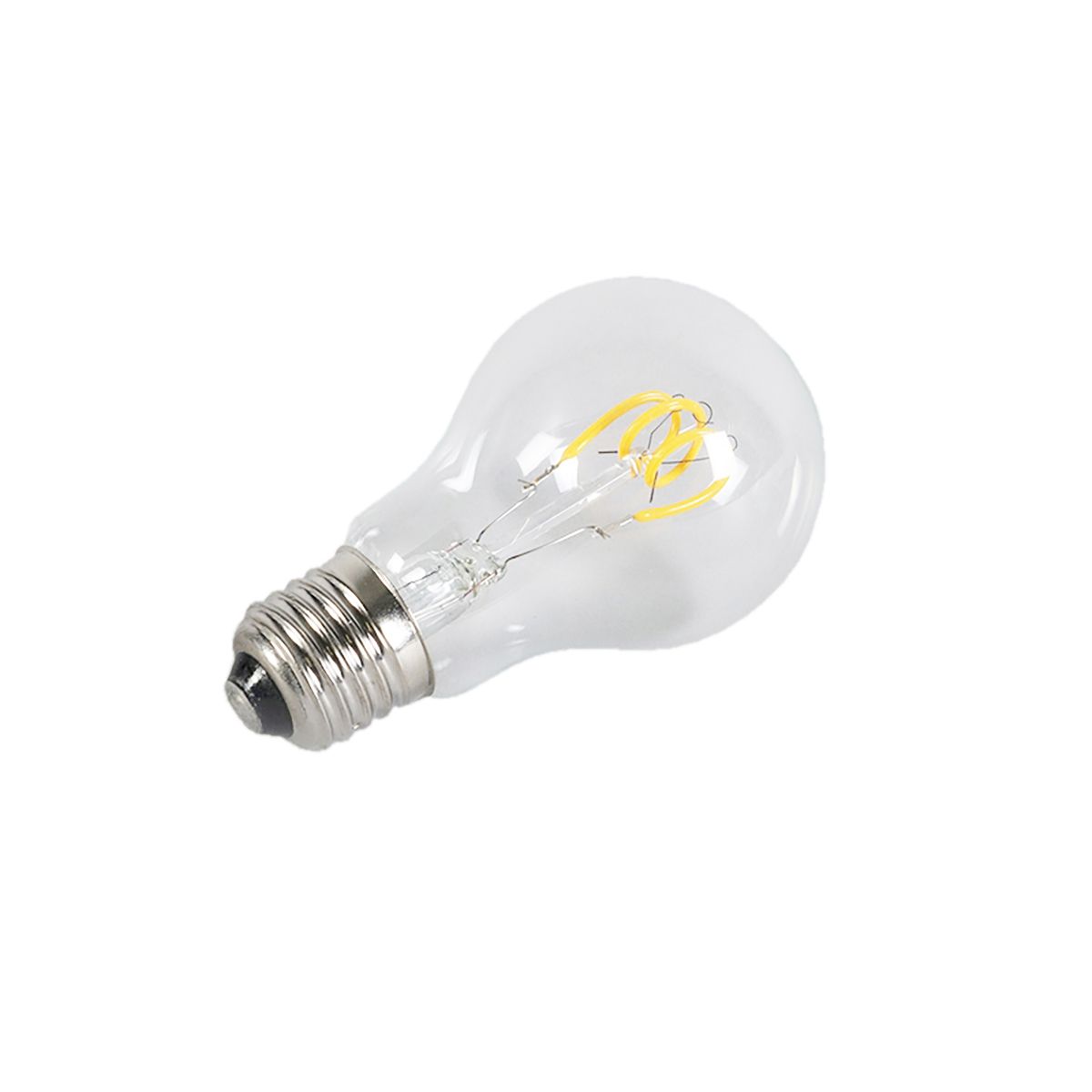 Set van 3 E27 LED gedraaide filament lampen A60 helder 3W 210 lm 2200K