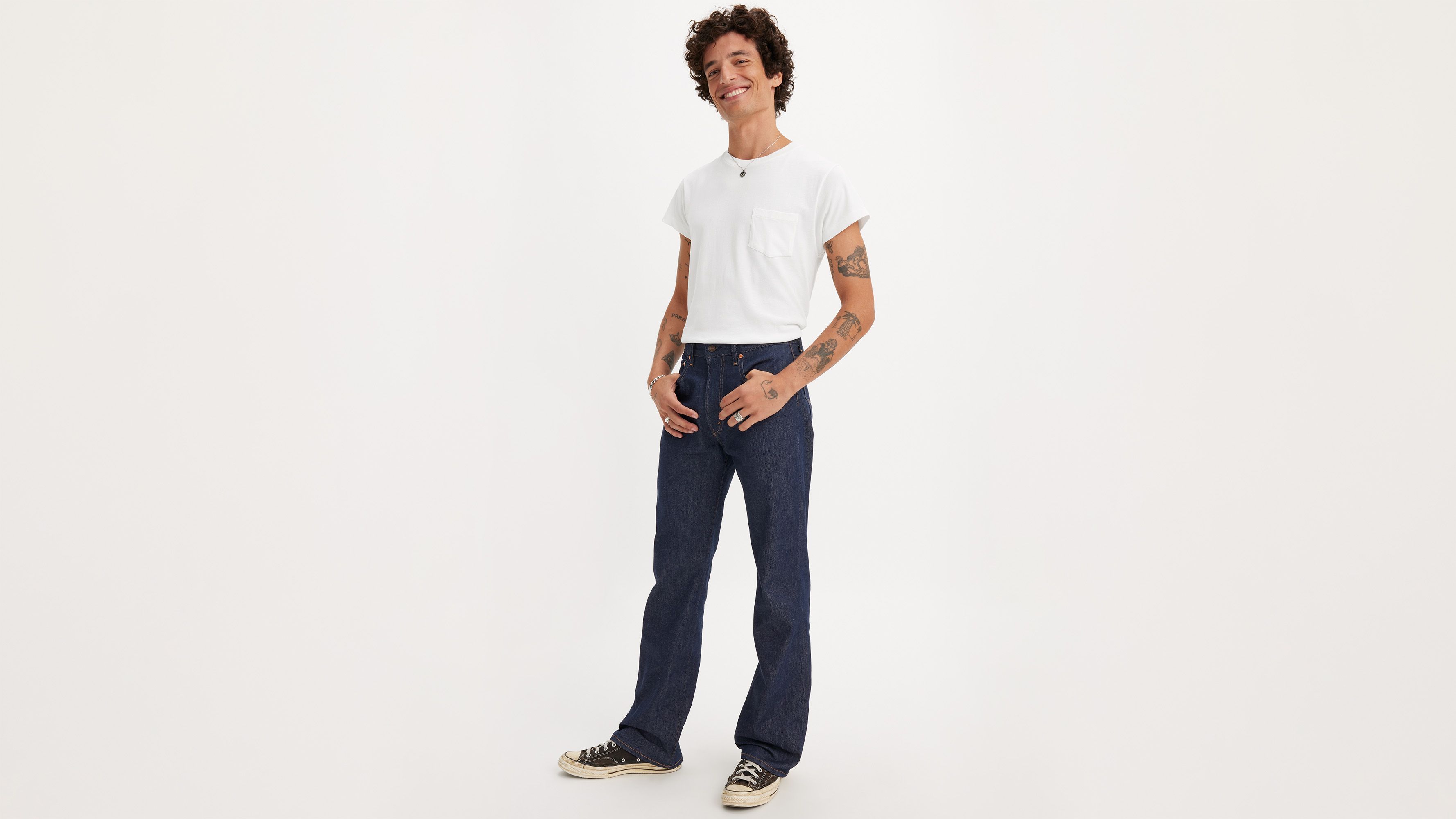 Jean 517™ Bootcut 1970 Levi's® Vintage Clothing - Dark Indigo - Bleu