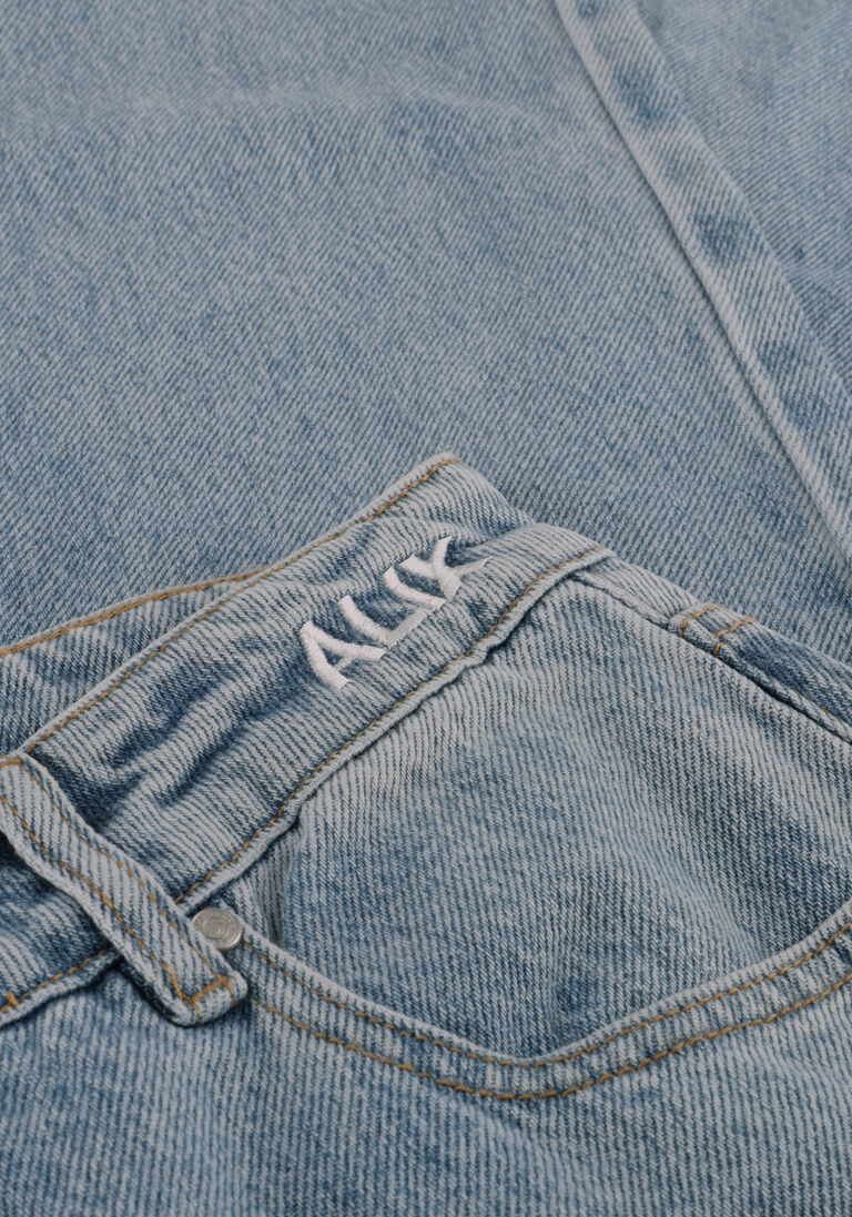 lichtblauwe alix the label wide jeans ladies woven denim pants