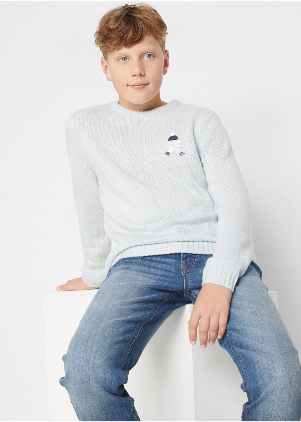 Pull enfant avec motif hivernal