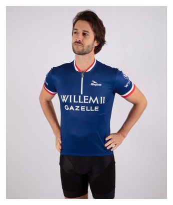 Maillot Manches Courtes Velo Rogelli Willem 2 - Homme - Bleu