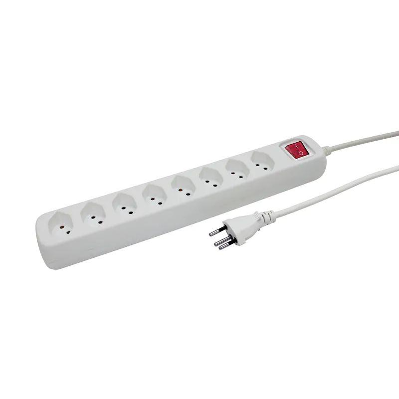 PRISE MULTIPLE POWER EASY 1.5M BL 8XT13 AVEC BREAKER SWITCH