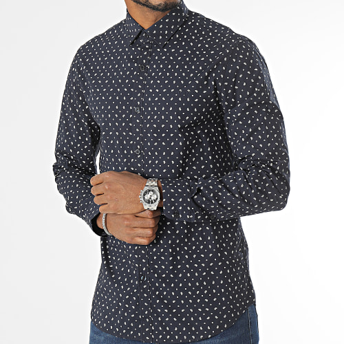 Chemise Manches Longues M3BH55-W8BX1 Bleu Marine