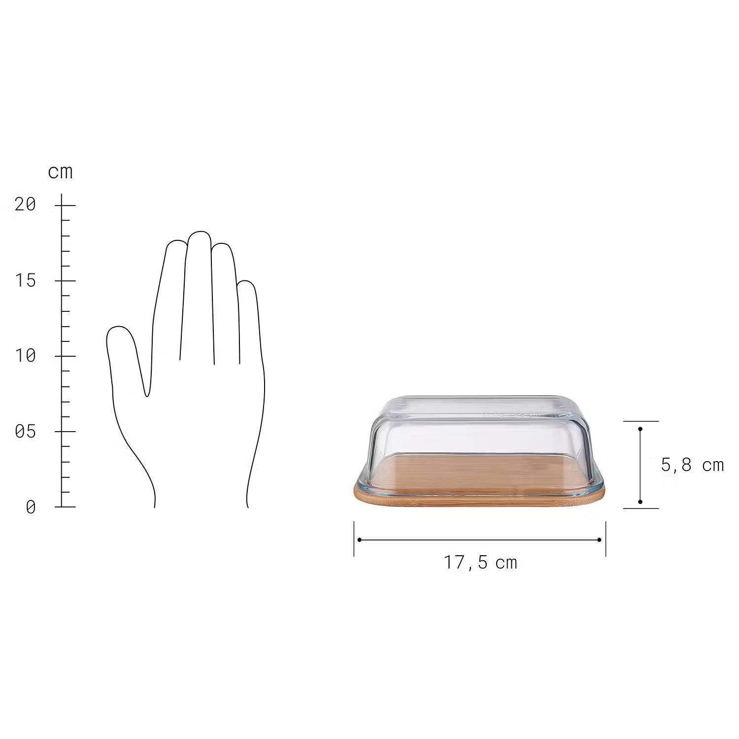 BAMBOO Butterdose 4er-Set