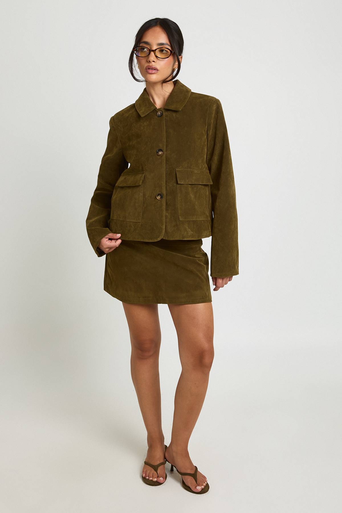 boohoo Blazer en Synthétique avec Détails de Poches