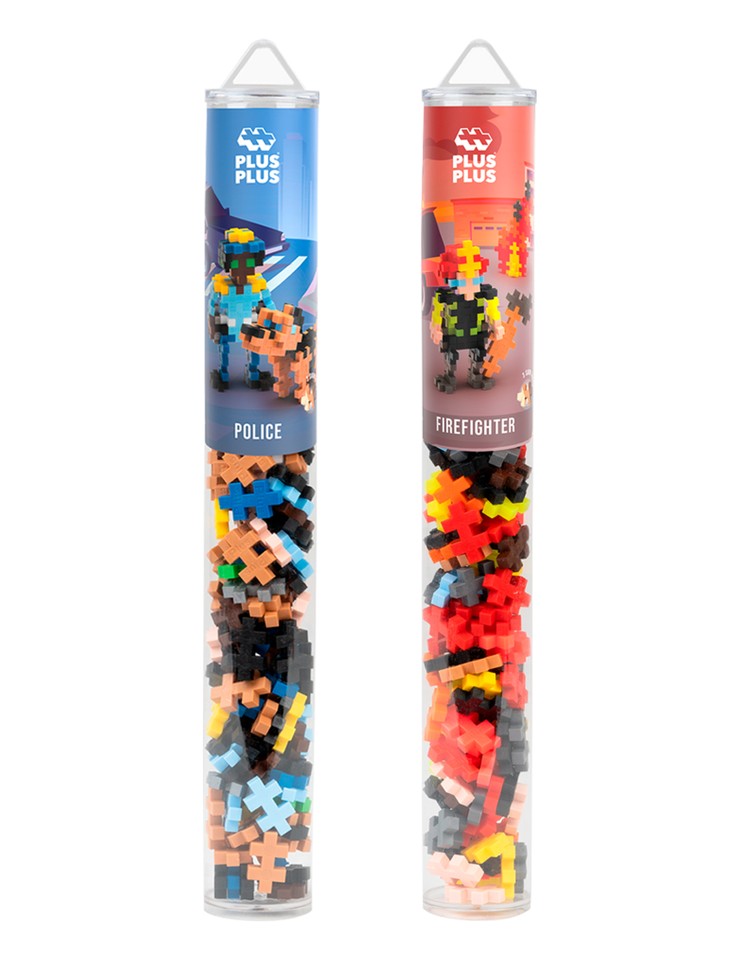 Plus-Plus - Brandmand og Politi Bundle
