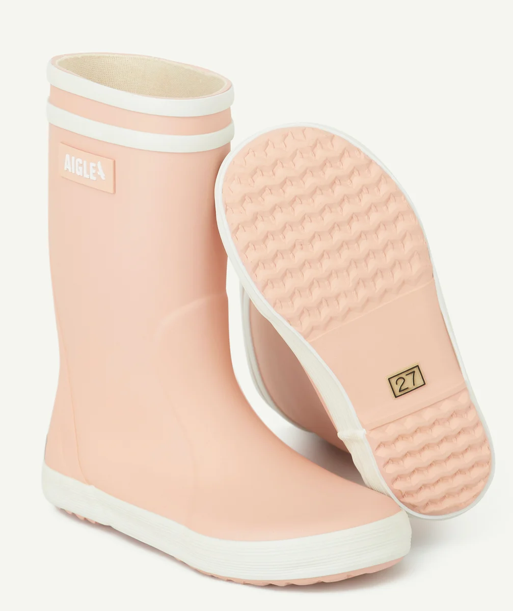 AIGLELES BOTTES EN CAOUTCHOUC ROSE GUIMAUVE FILLE LOLLYPOP 2