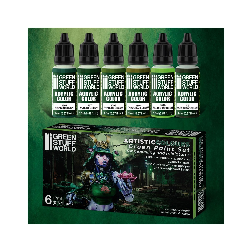Set de Peintures - Vert