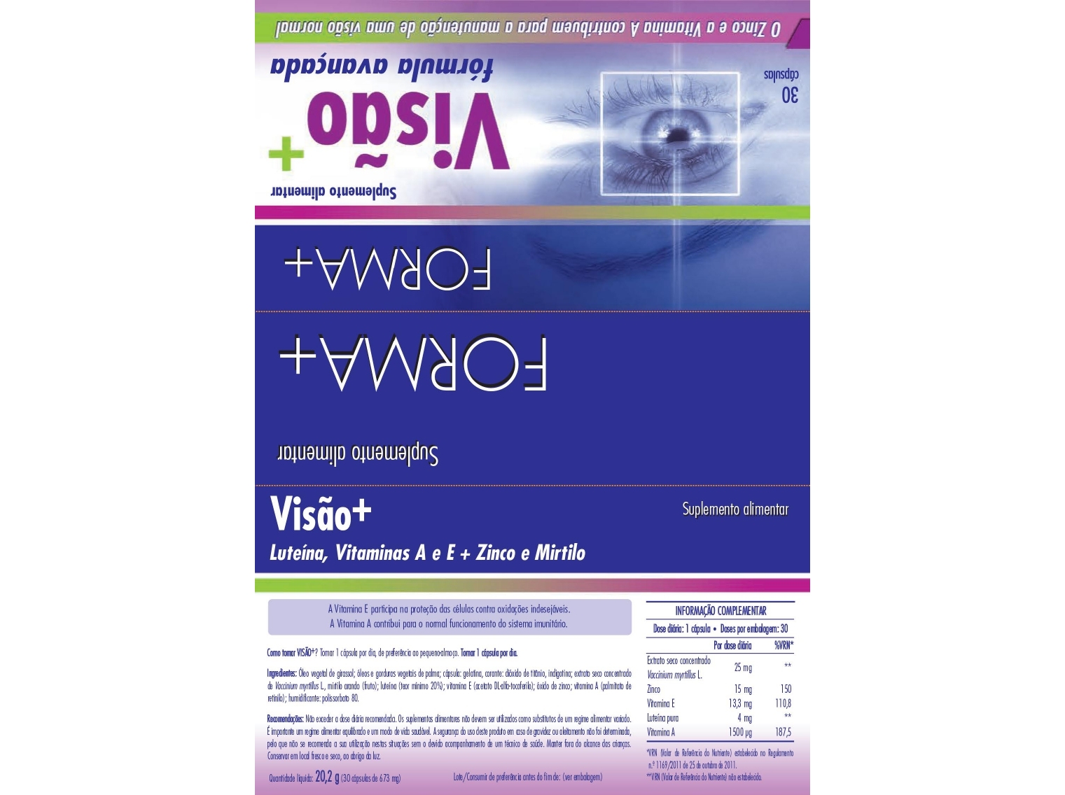 SUPLEMENTO FORMA  VISÃO   30 CAPS
