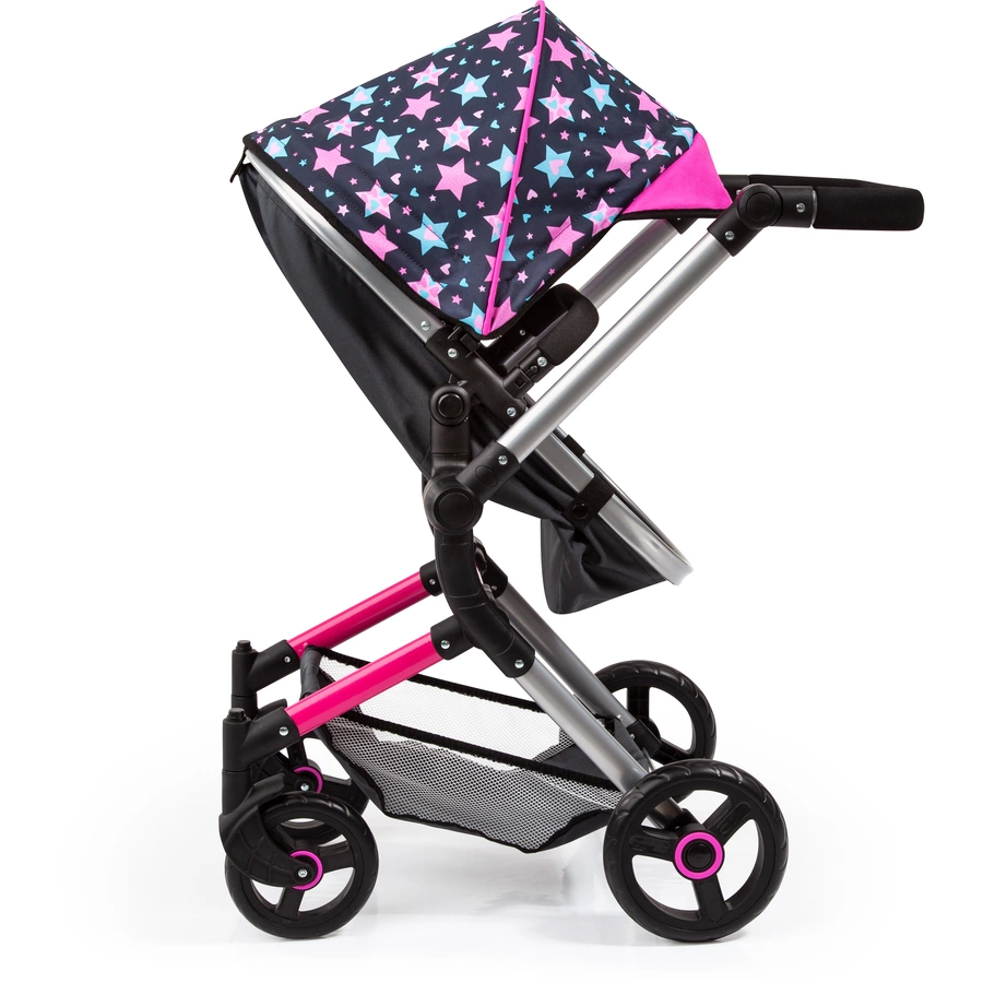 bayer Design Kombi-Puppenwagen Neo Vario schwarz, mit Sternen