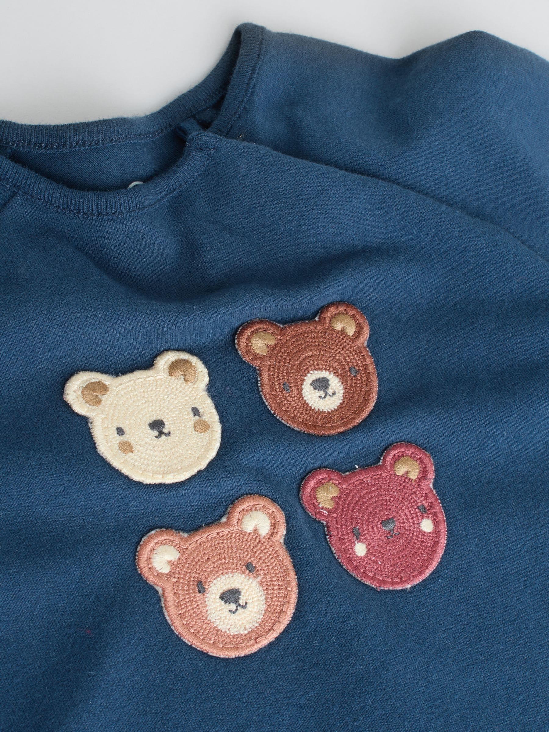 Marineblauw/bruin met beer - Tops en Leggings 6 -delige babyset (0mnd-3jr)