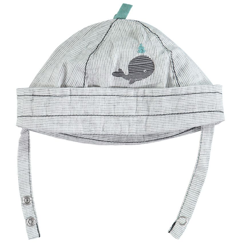 Bob en maille fantaisie motif baleine - Gris foncé