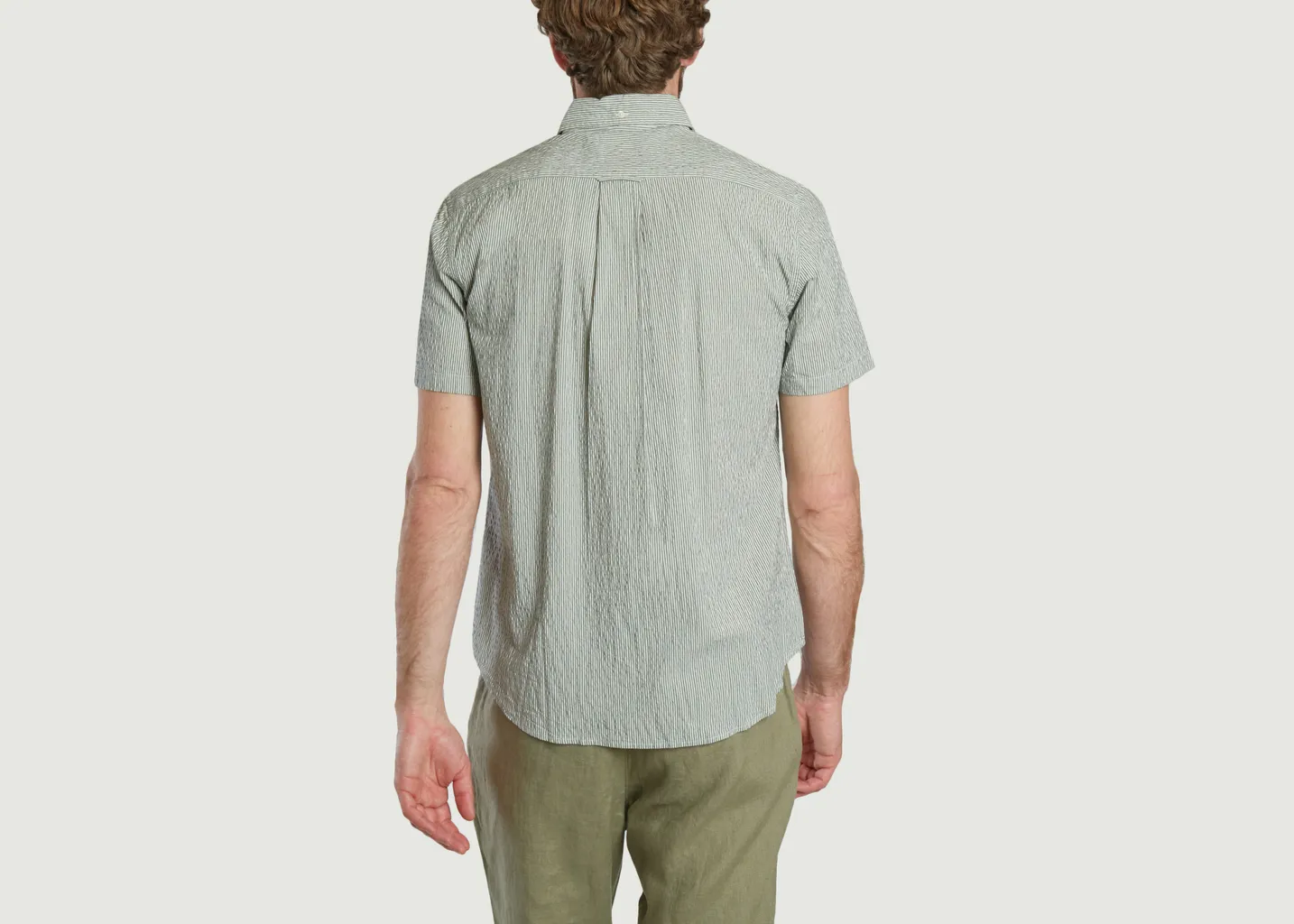 Chemise Regular Fit à Rayures Gant