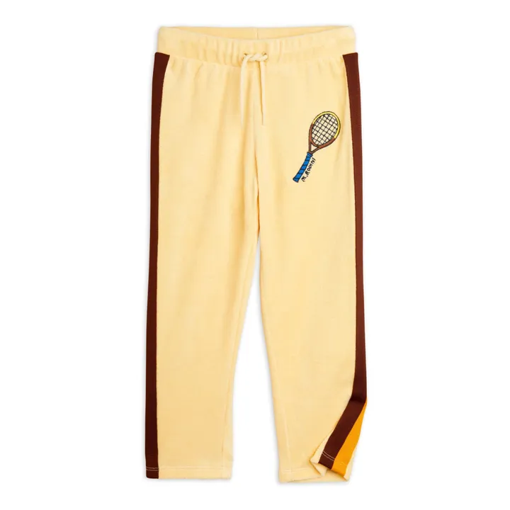 Mini Rodini Pantalon Tennis Eponge Bio | Jaune pâle