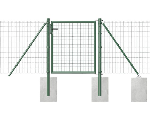ALBERTS FixClip hekwerkaansluitset voor betonneren, 122 cm, groen