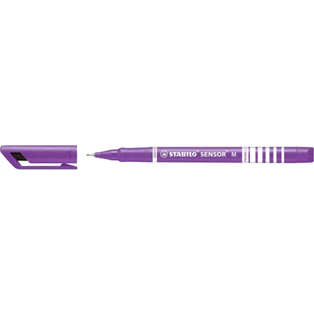 Fineliner mit gefederter Spitze - STABILO SENSOR M - medium - Einzelstift - lila