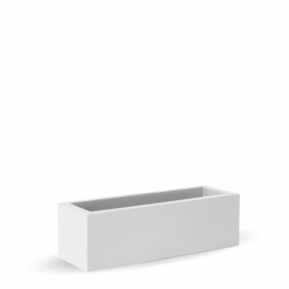 Jardinière jara 100x35x32cm - blanc