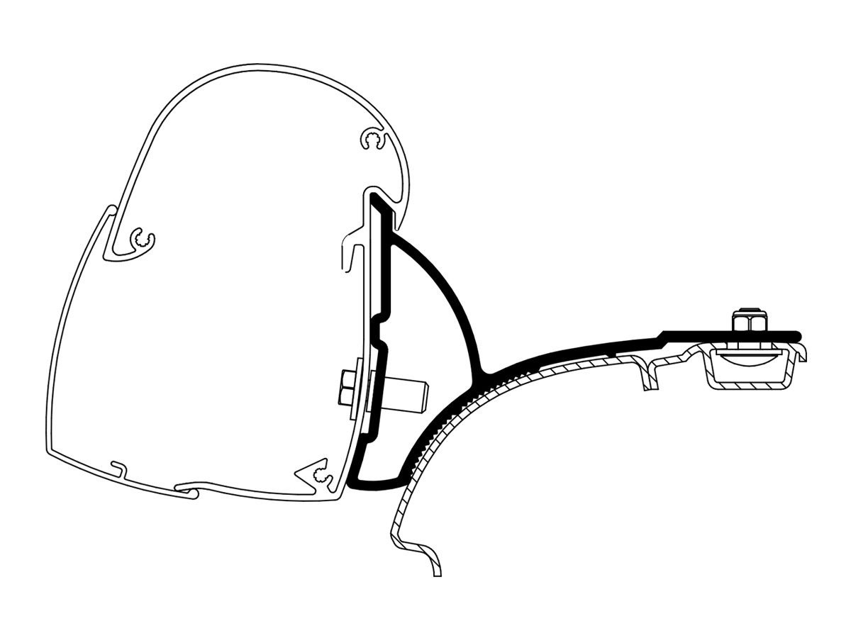 Thule Adeapter Adapter zu 5102 VW T5/T6 LHD