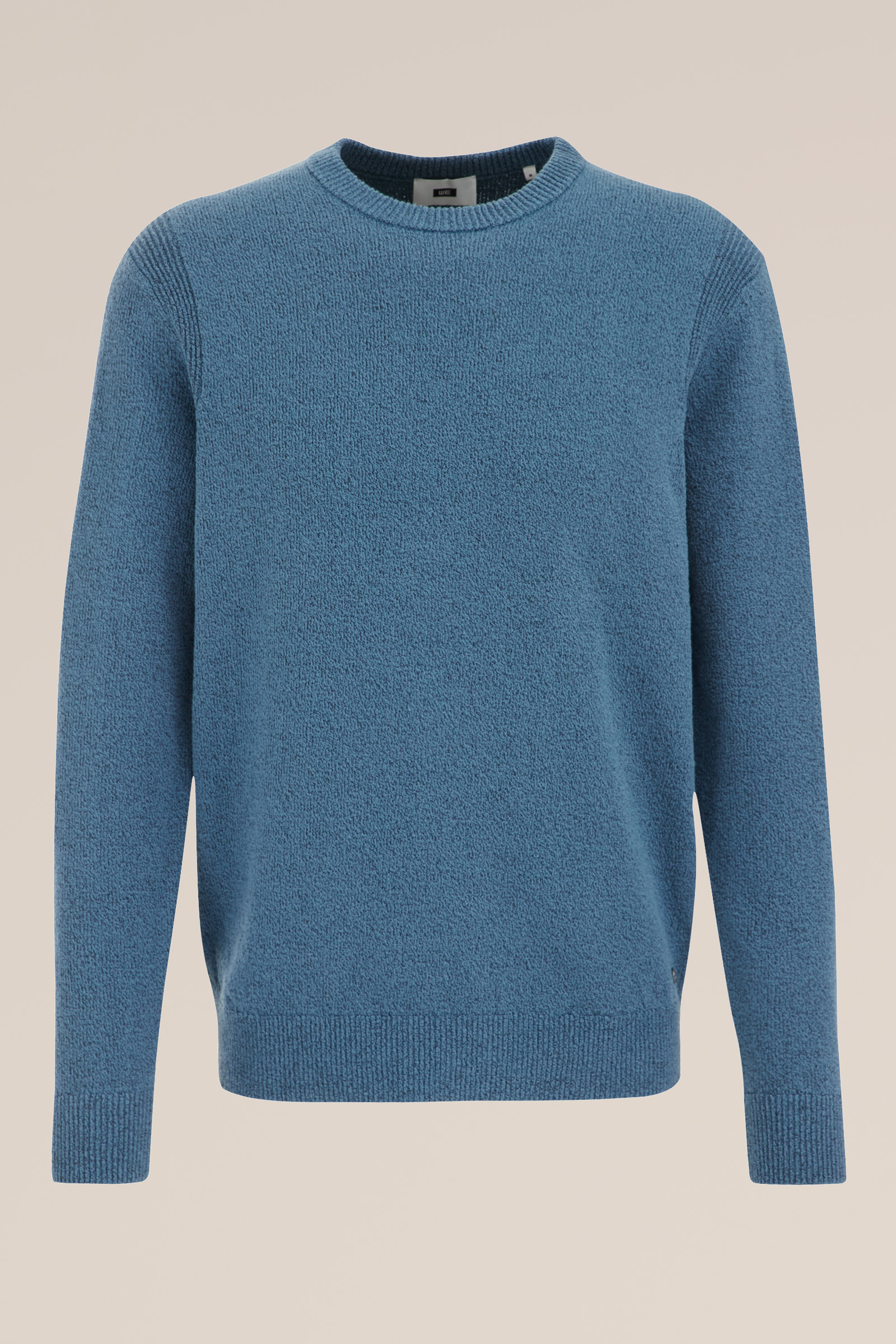 trui met structuur WE Fashion Grijsblauw