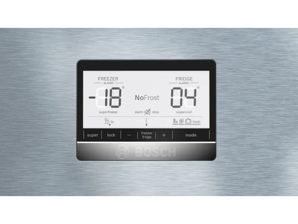 Bosch Serie | 6 KGN86AIDR - Køleskab/fryser - bund-fryser - bredde: 86 cm - dybde: 81 cm - højde: 186 cm - 631 liter - Klasse D - inox-easyclean