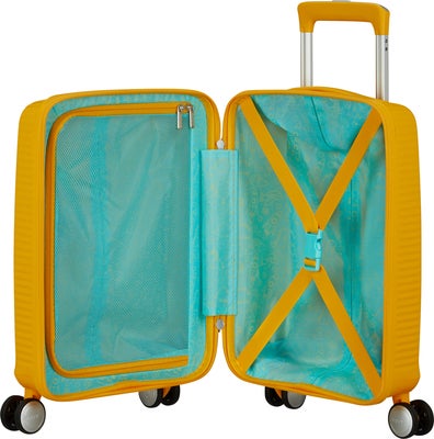 American Tourister Soundbox Mini Koffert 22L, Golden Yellow