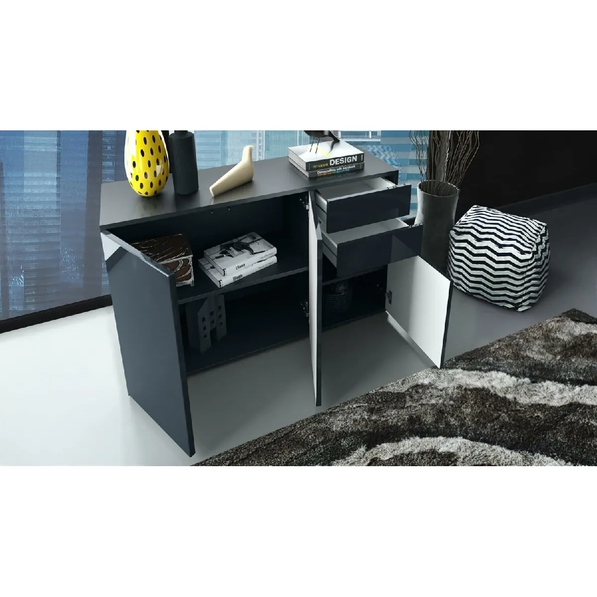 MPC Commode - Noir/Crème